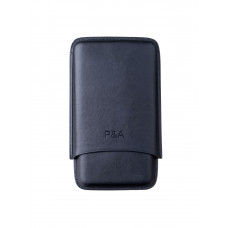 Чехол Parenti & Agostinelli на 3 сигары Churchill (диаметром до 20 мм), кожа, черный (шт.)